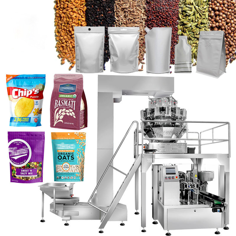 machine d'emballage à alimentation automatique en sacs