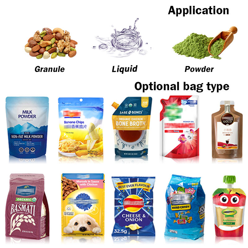 machine d'emballage à alimentation automatique en sacs